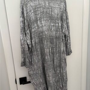 Alembika gray and metallic silver one of kind Gray Top/Dress w/pockets.